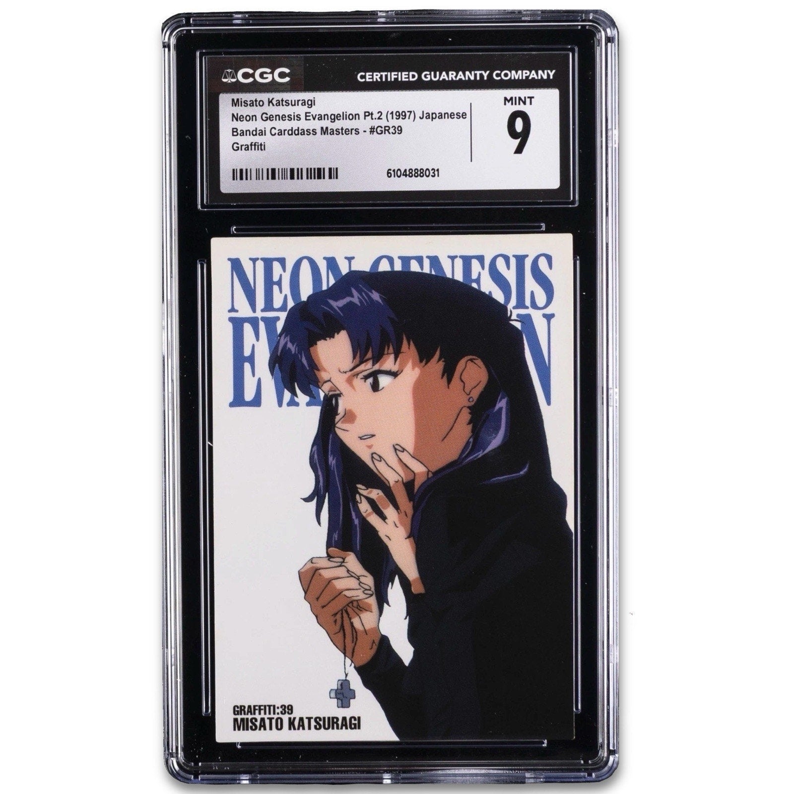 1997 NEON GENESIS EVANGELION PT.2 JPN BANDAI C.M. GR39 MISATO KATSURAGI CGC 9 - thriftgoblin