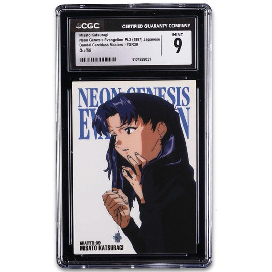 1997 NEON GENESIS EVANGELION PT.2 JPN BANDAI C.M. GR39 MISATO KATSURAGI CGC 9 - thriftgoblin