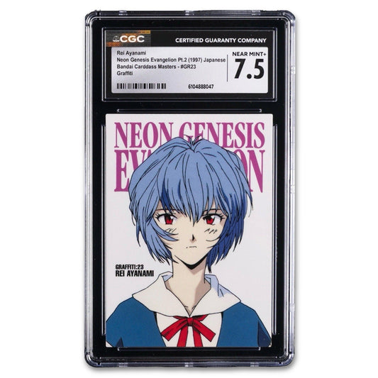 1997 NEON GENESIS EVANGELION PT.2 JPN BANDAI C.M. GRAFFITI REI AYANAMI CGC 7.5 - thriftgoblin