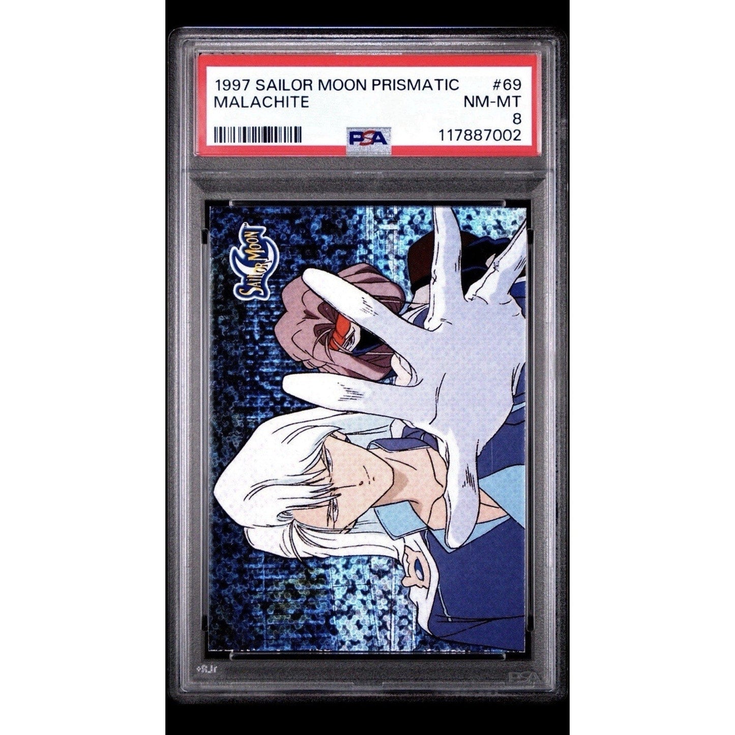 1997 Sailor Moon Prismatic Malachite 69 PSA 8 japan retro anime - thriftgoblin