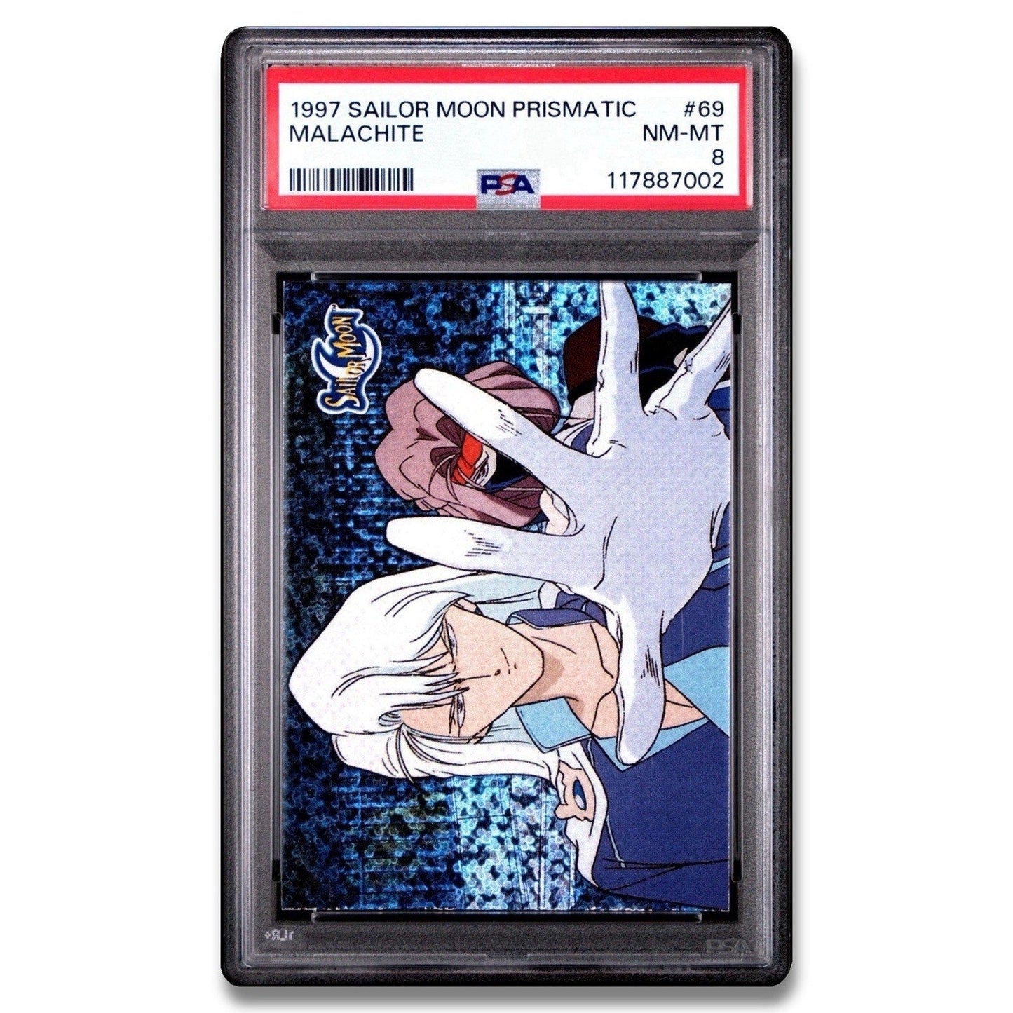 1997 Sailor Moon Prismatic Malachite 69 PSA 8 japan retro anime - thriftgoblin