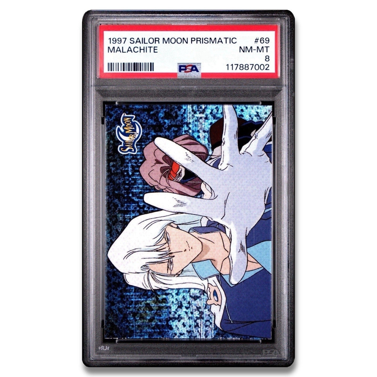 1997 Sailor Moon Prismatic Malachite 69 PSA 8 japan retro anime - thriftgoblin