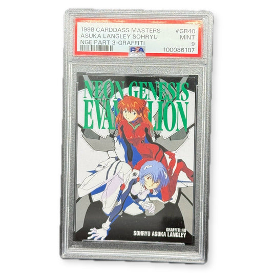 1998 Carddass Masters NGE Part 3 Graffiti GR40 Asuka Langley PSA 9 Mint Bandai - thriftgoblin
