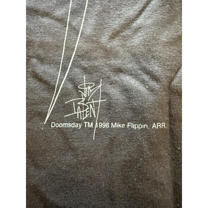 1998 Doomsday Shirt XL Mike Flippin Evil Ernie Metal Chaos Comics Promo Tee - thriftgoblin