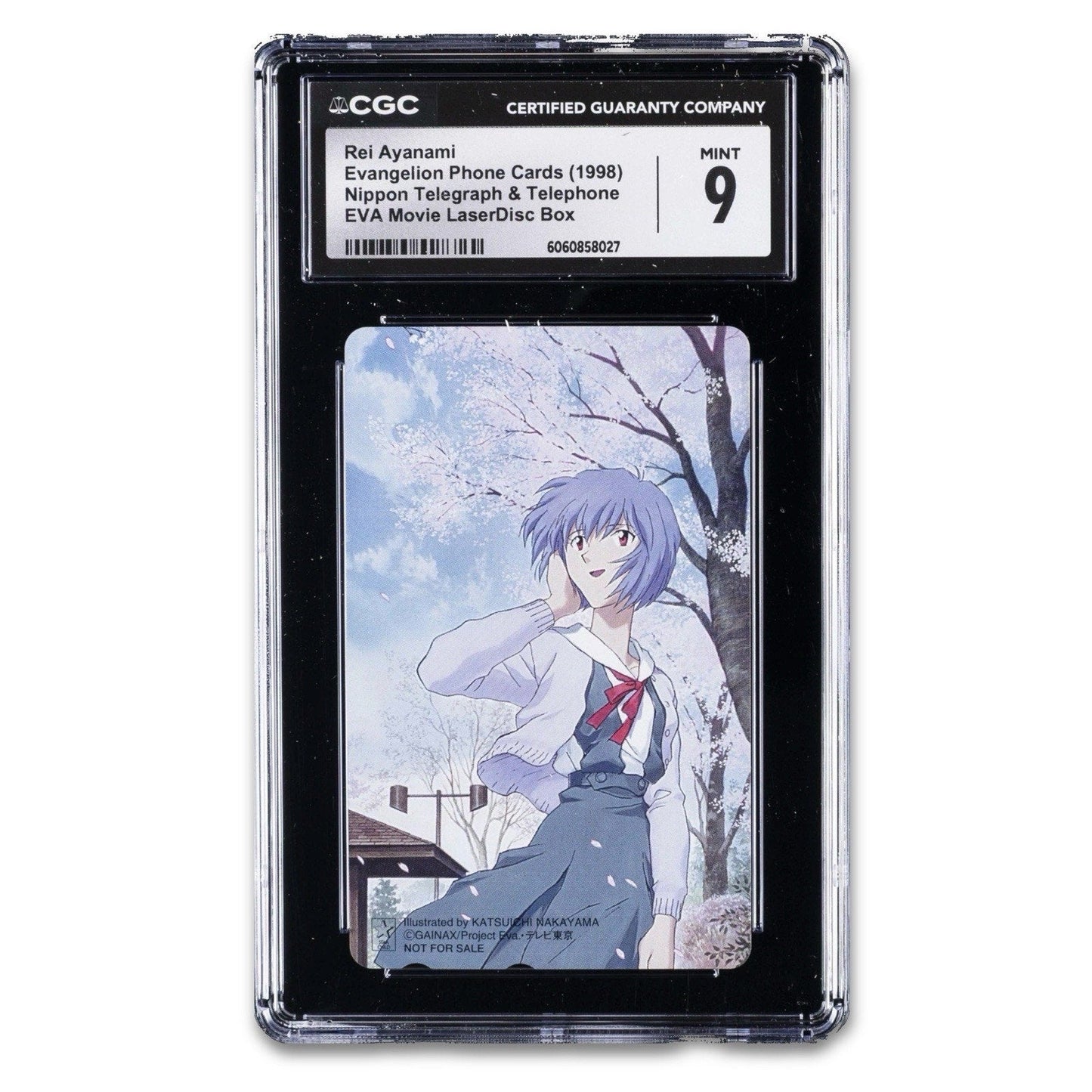 1998 EVANGELION PHONE CARDS REI AYANAMI CGC 9 - thriftgoblin