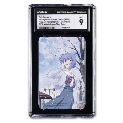 1998 EVANGELION PHONE CARDS REI AYANAMI CGC 9 - thriftgoblin