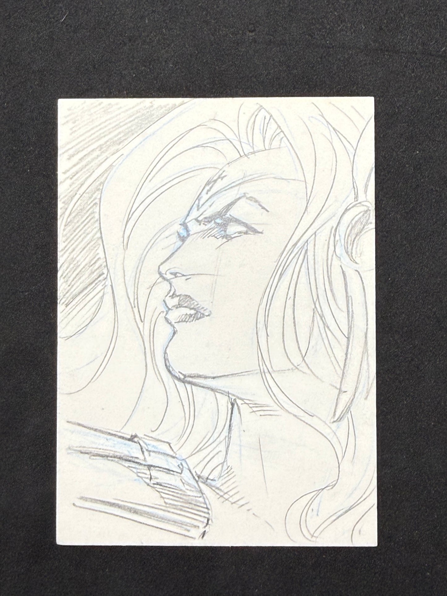 Lady Death Dark Alliance Hand Drawn Sketch Card 1 of 1 With COA Chaos Comics