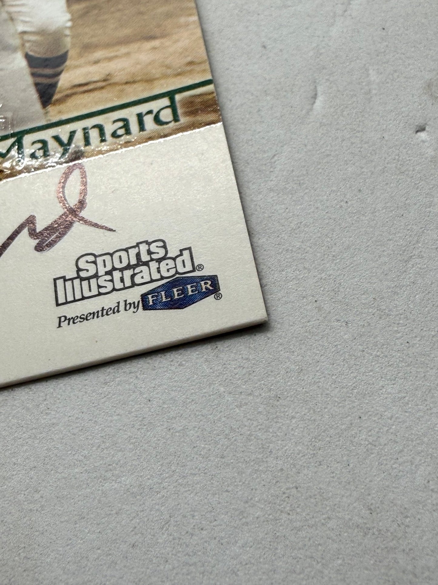 1999 Sports Illustrated Greats of the Game Don Maynard Autograph Jets Fleer - thriftgoblinTrading Card