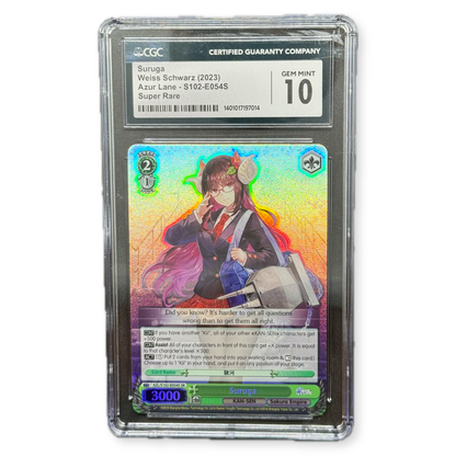 2023 Azur Lane Suruga Weiss Schwarz Super Rare CGC 10