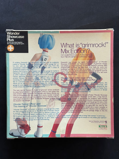 NGE Ayanami Rei Asuka Langley grimrock! Mix Edition Kaiyodo Figure Set NIB 2003