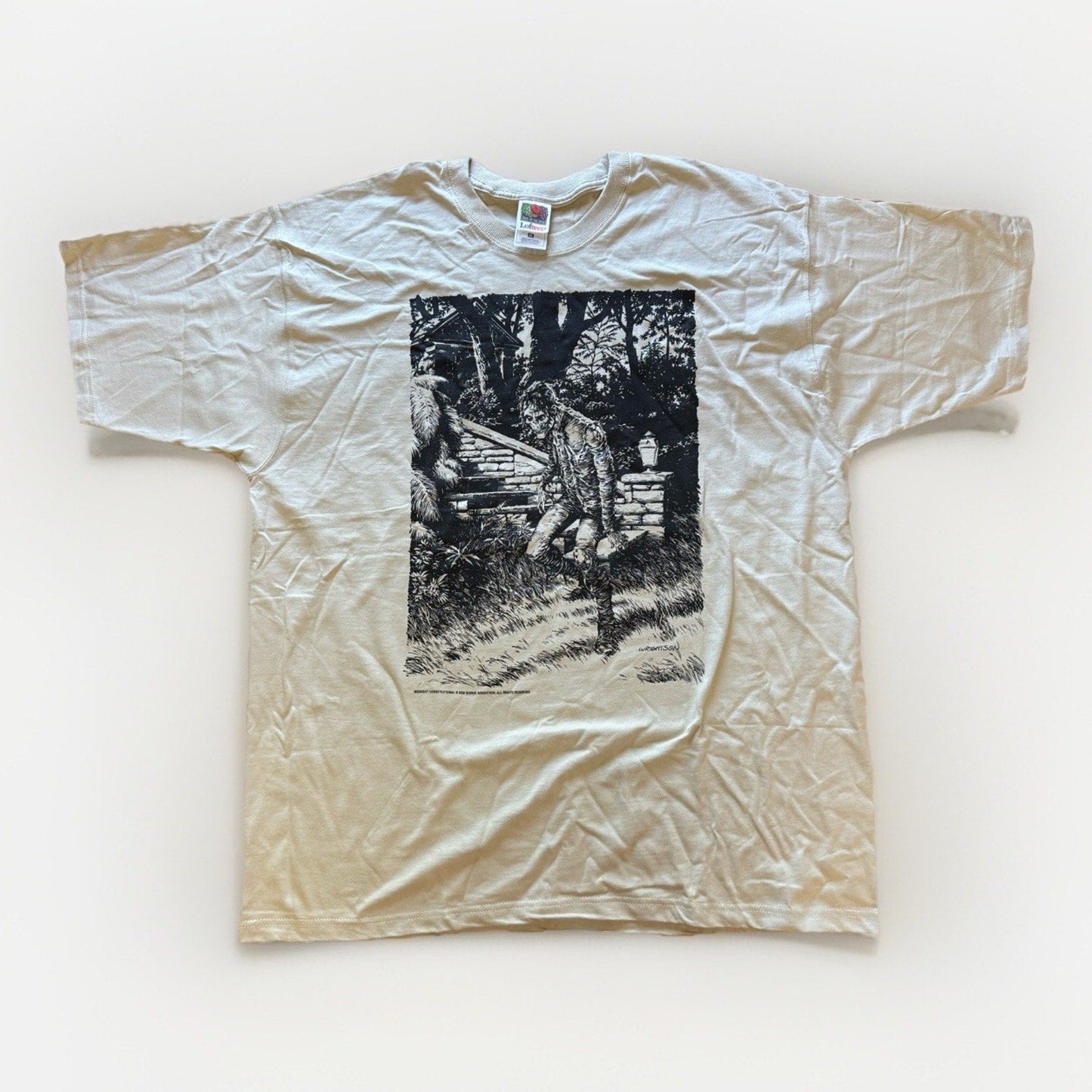 2000 Bernie Wrightson Midnight Constitutional Zombie T-Shirt XL USA Y2K Horror - thriftgoblin