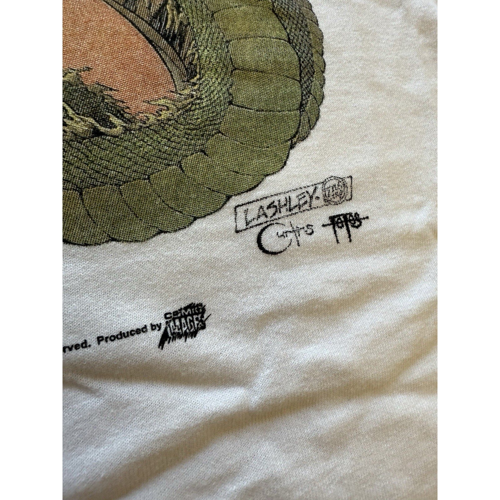 2001 Chaos Comics Jade XL Shirt Dragon Lashley Art RARE Topps Indy Comic Tee - thriftgoblin