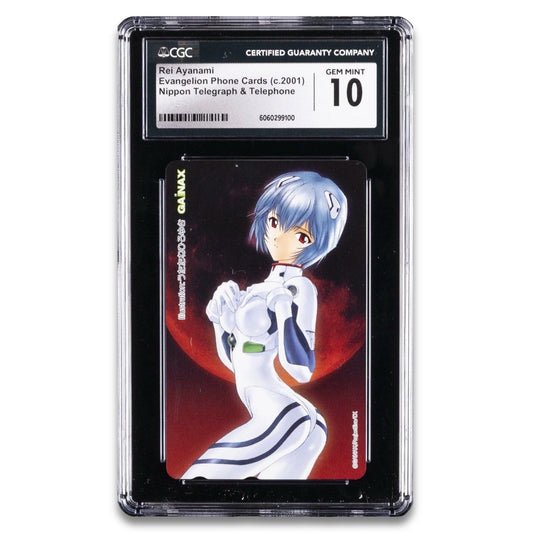 2001 EVANGELION TELEPHONE CARD REI AYANAMI CGC 10 GEM MINT - thriftgoblin