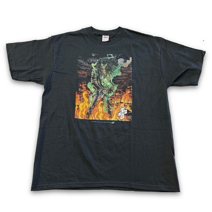 2001 Evil Ernie Tshirt Chaos Comics Mens XL Comic Images Graphic Black Crewneck - thriftgoblin