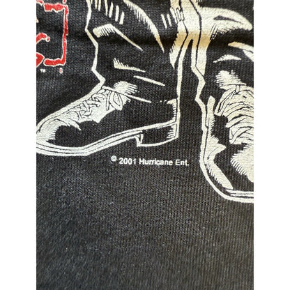 2001 Violent Messiahs Comic Shirt XL Hanes Tag Gun Art Black Tee Deadstock USA - thriftgoblin