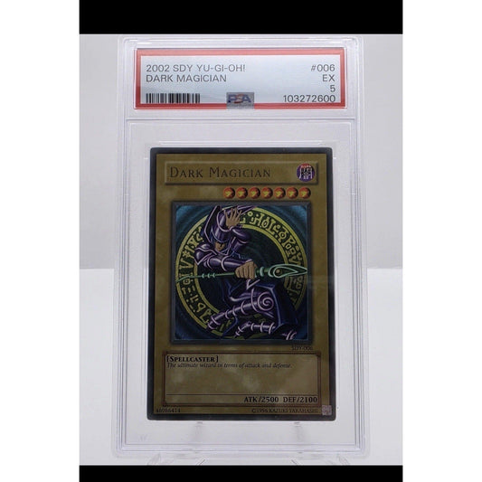 2002 Yu - Gi - Oh! Dark Magician SDY - 006 Starter Deck Yugi PSA 5 EX Graded Card Mage - thriftgoblin