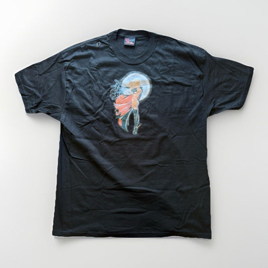 2004 XXXtreme Pin-Up Shirt XL Armando Huerta Lightning Nude Moon Deadstock USA - thriftgoblinT-Shirt