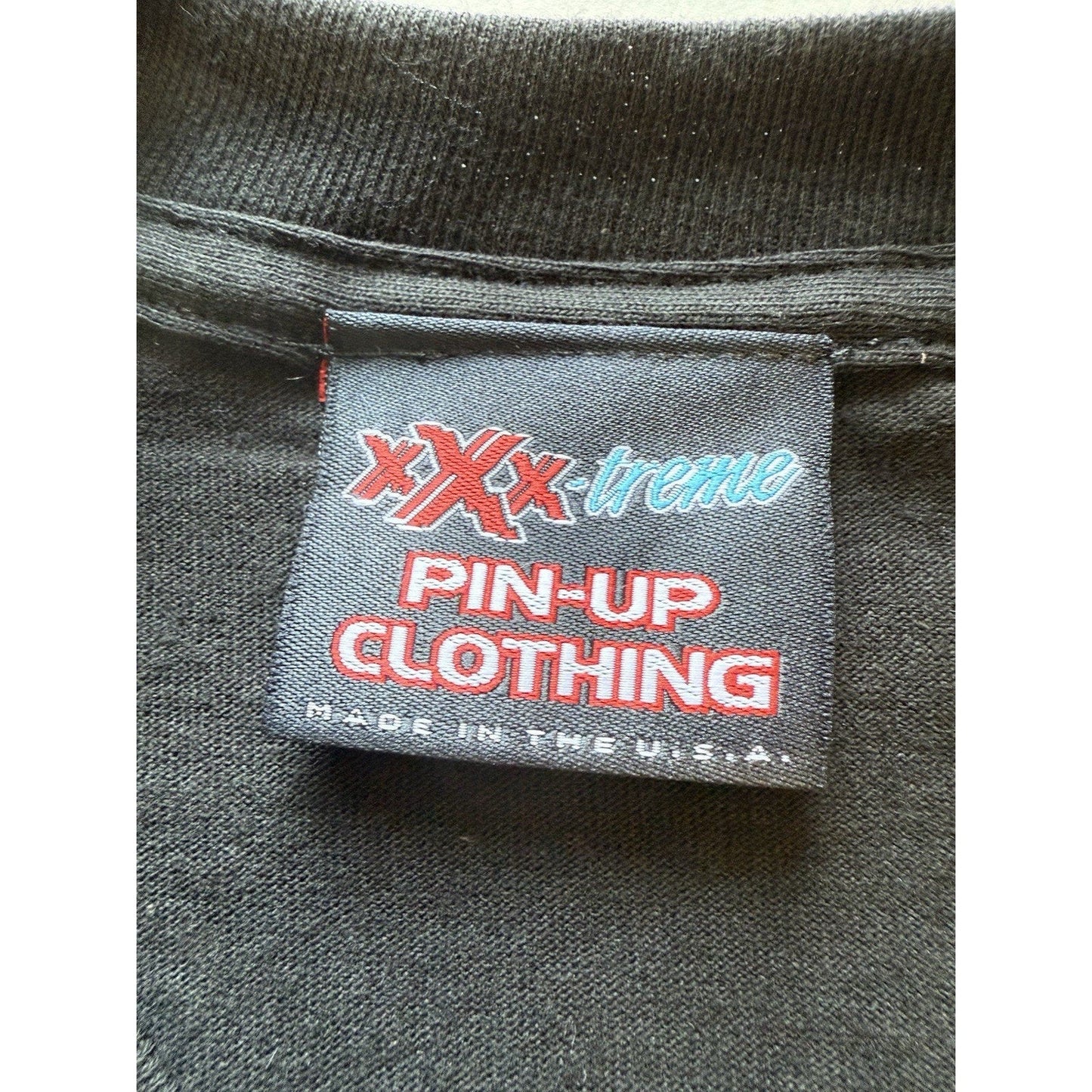 2004 XXXtreme Pin-Up Shirt XL Armando Huerta Lightning Nude Moon Deadstock USA - thriftgoblinT-Shirt