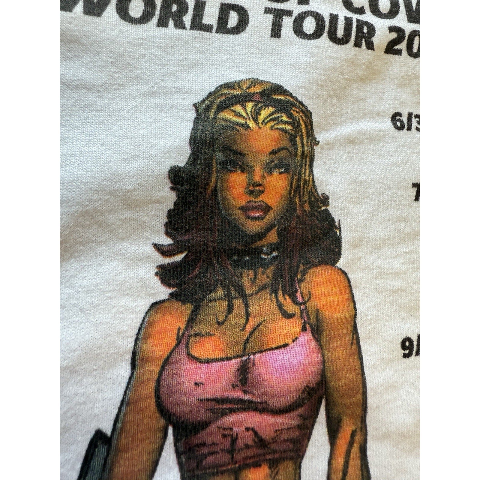 2005 Top Cow World Tour XL Shirt Witchblade Hunter - Killer Freshmen Comic Con 06 - thriftgoblin