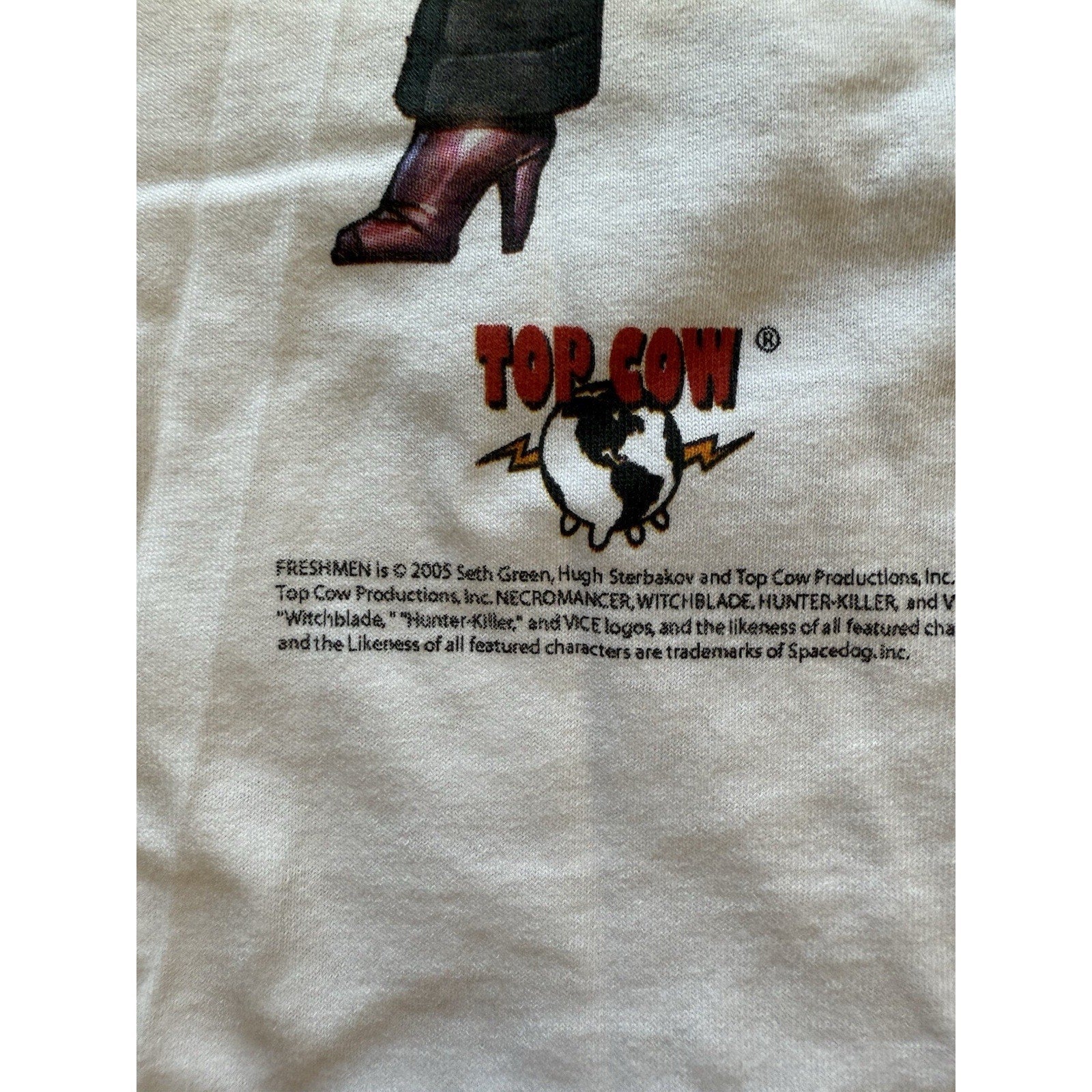 2005 Top Cow World Tour XL Shirt Witchblade Hunter - Killer Freshmen Comic Con 06 - thriftgoblin