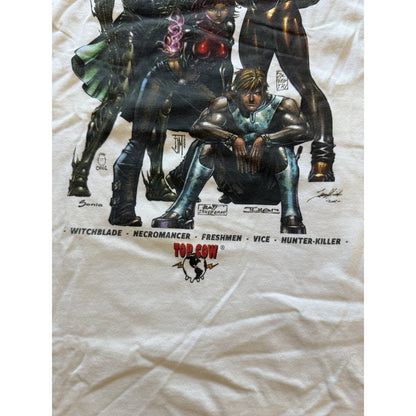 2005 Top Cow World Tour XL Shirt Witchblade Hunter - Killer Freshmen Comic Con 06 - thriftgoblin