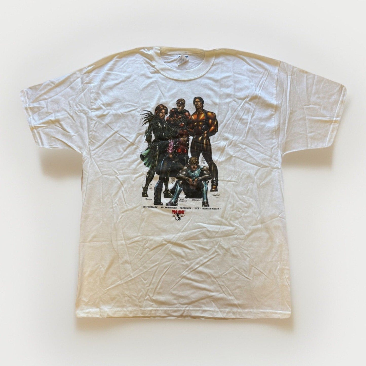 2005 Top Cow World Tour XL Shirt Witchblade Hunter - Killer Freshmen Comic Con 06 - thriftgoblin