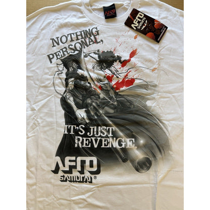 2007 Afro Samurai XL Shirt Nothing Personal Revenge OG Gonzo Anime WuTang White - thriftgoblin