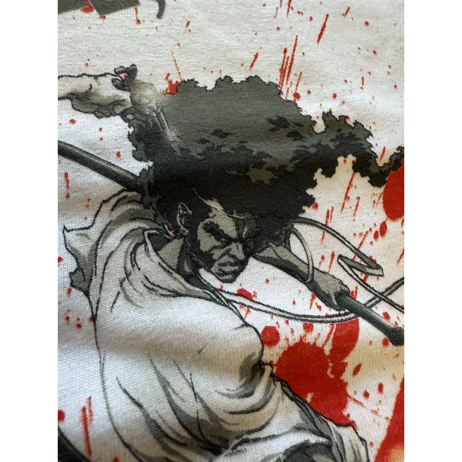 2007 Afro Samurai XL Shirt Nothing Personal Revenge OG Gonzo Anime WuTang White - thriftgoblin