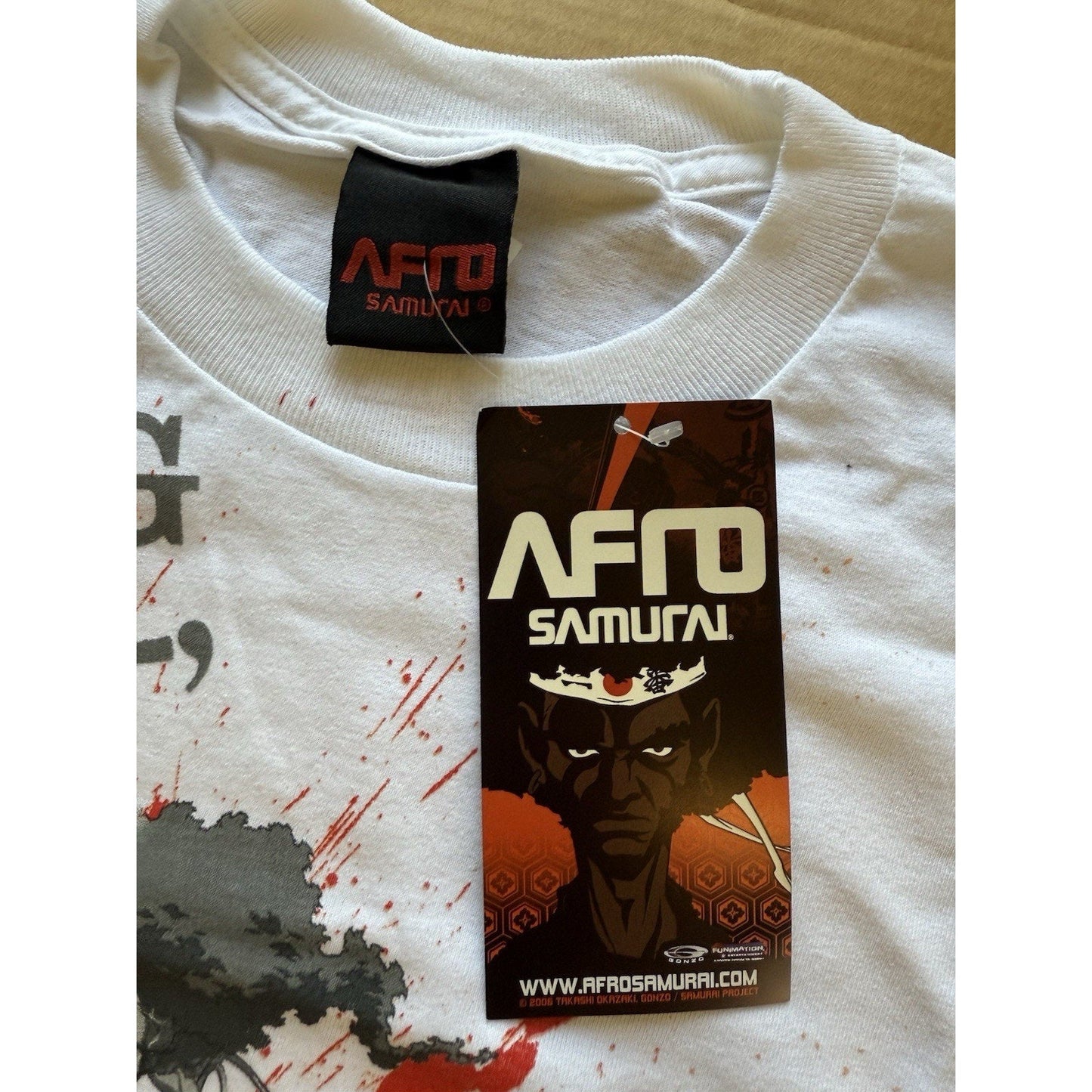 2007 Afro Samurai XL Shirt Nothing Personal Revenge OG Gonzo Anime WuTang White - thriftgoblin