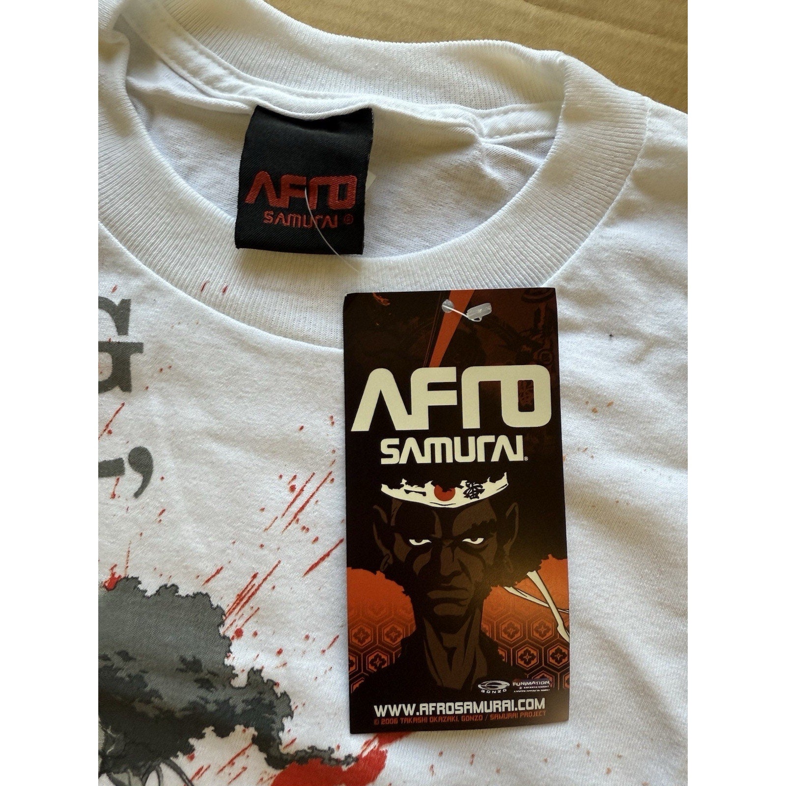 2007 Afro Samurai XL Shirt Nothing Personal Revenge OG Gonzo Anime WuTang White - thriftgoblin