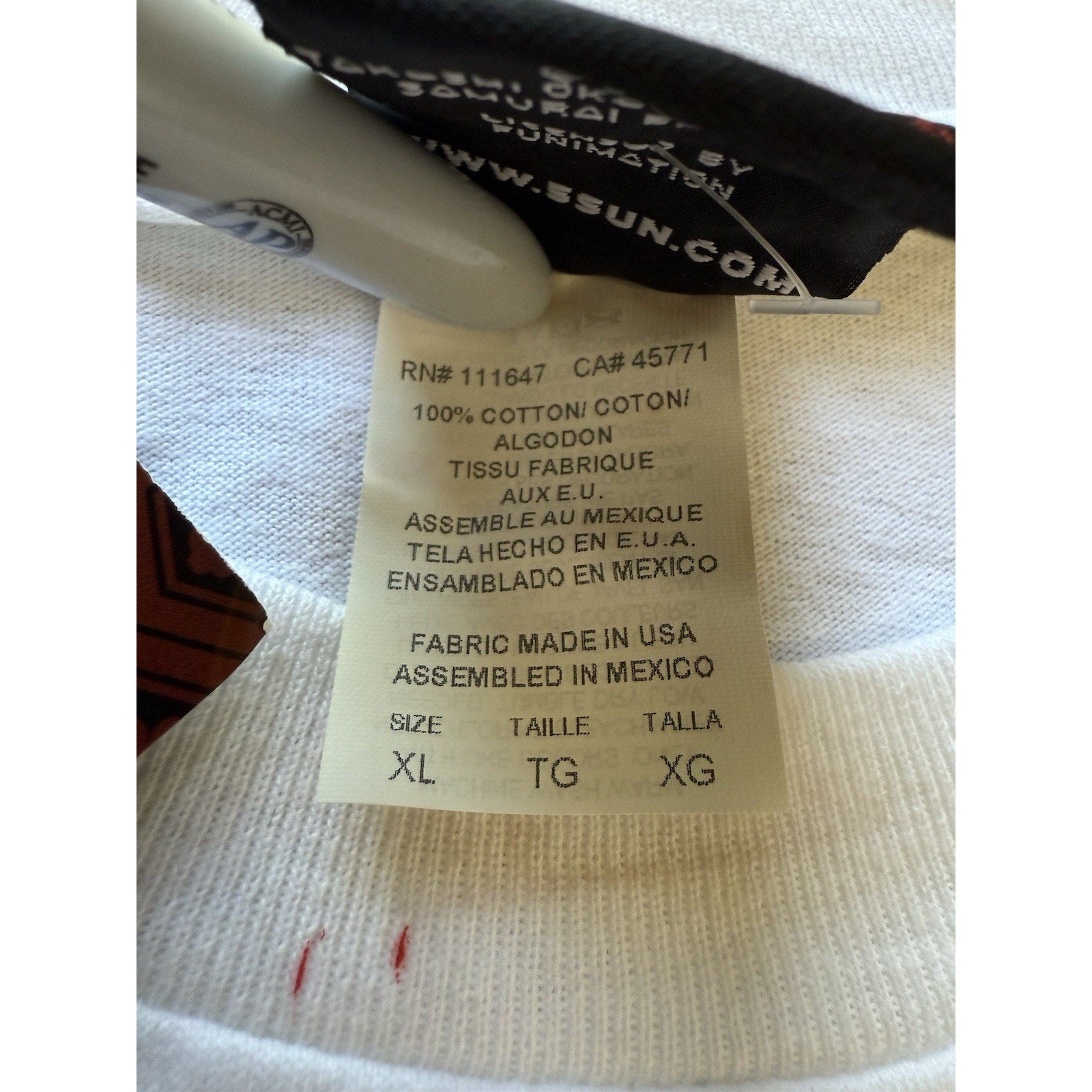 2007 Afro Samurai XL Shirt Nothing Personal Revenge OG Gonzo Anime WuTang White - thriftgoblin