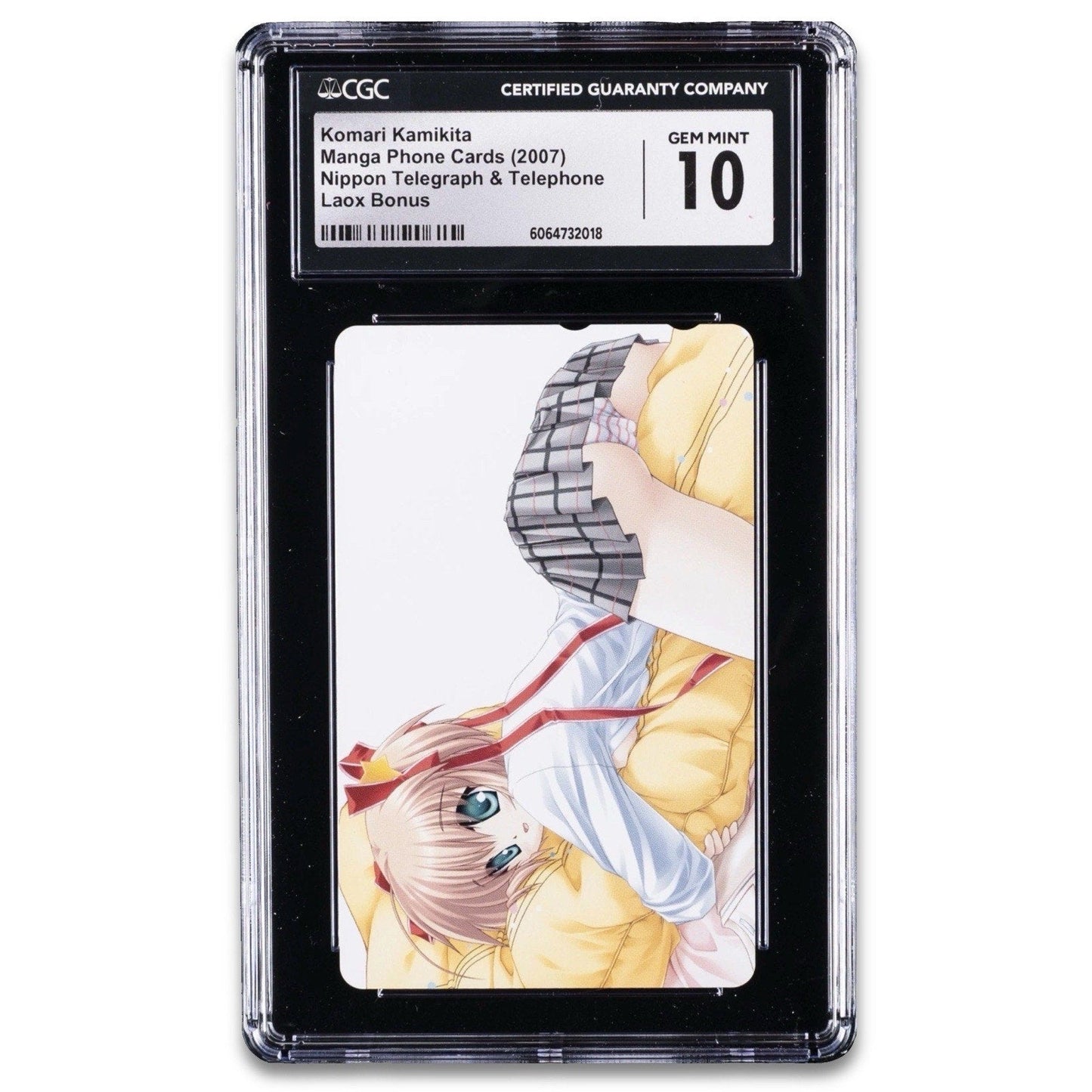 2007 MANGA PHONE CARDS LAOX BONUS KOMARI KAMIKITA CGC 10 GEM MINT - thriftgoblin