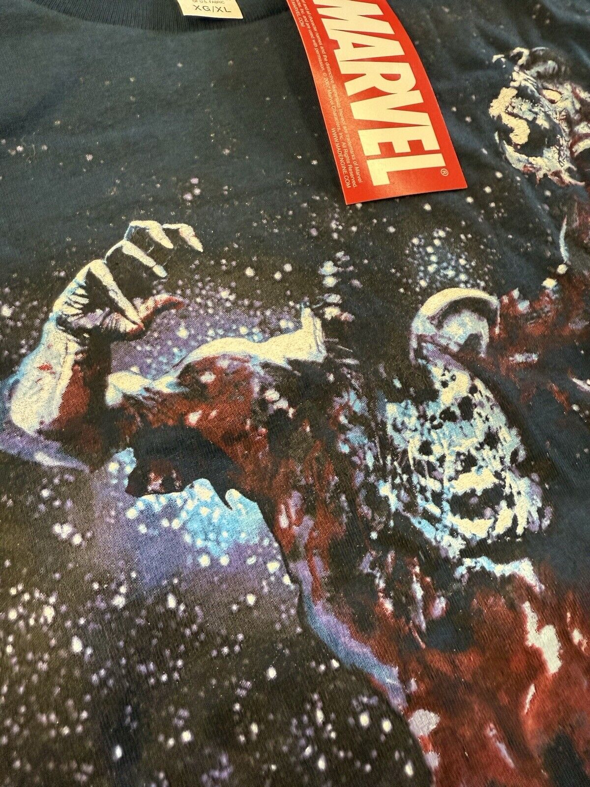 2007 Marvel Mad Engine Silver Surfer With Tags Zombie Shirt Size XL RARE Grail - thriftgoblin