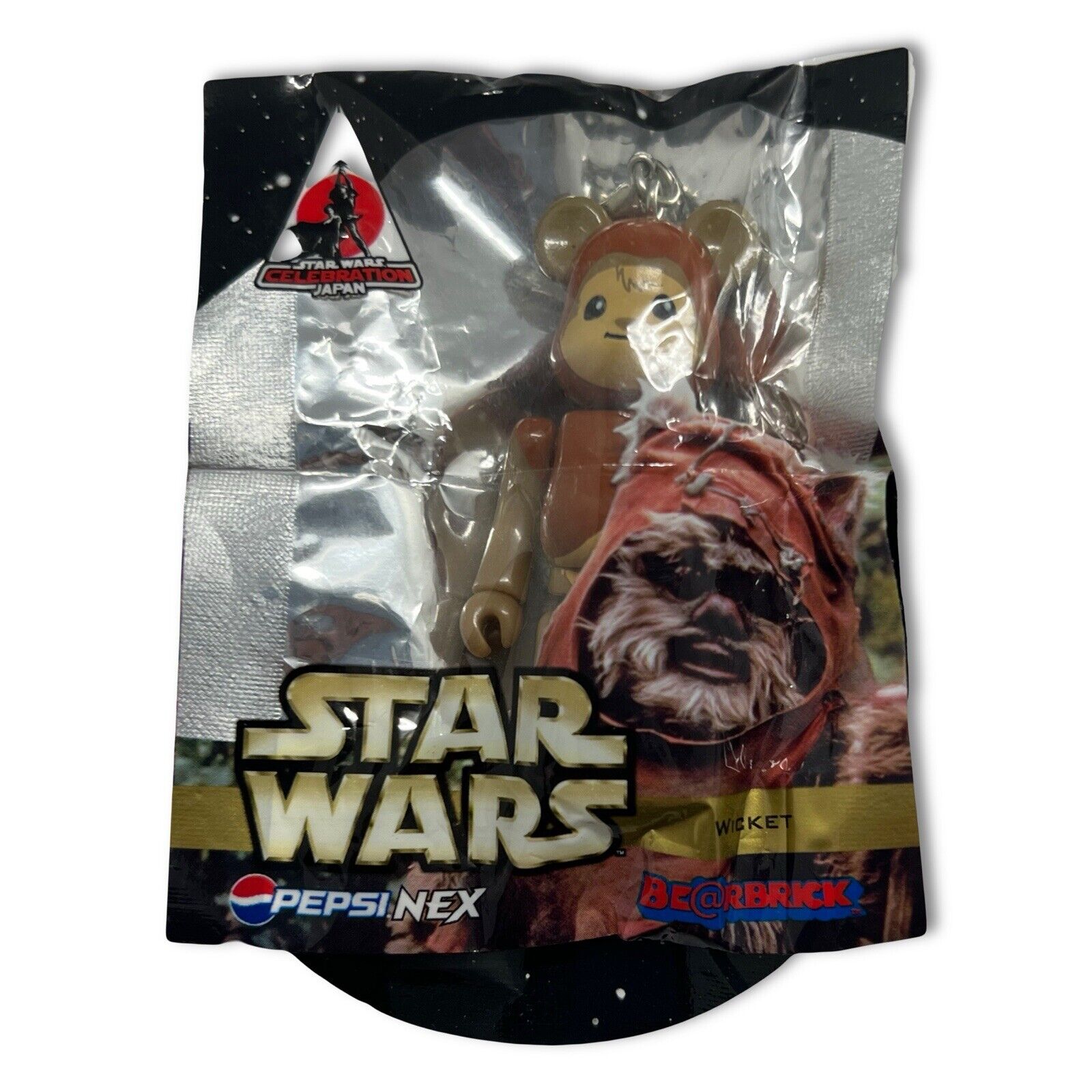 2008 Be@rbrick Wicket Star Wars Bearbrick Mini Figure Strap Pepsi Japan P875 - thriftgoblin