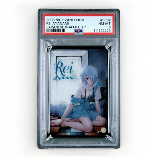 2008 NEON GENESIS EVANGELION JPN WAFER CHAPTER 7 SP02 REI AYANAMI PSA 8 - thriftgoblin