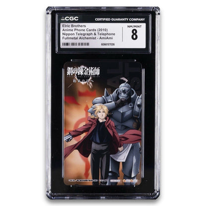 2010 Fullmetal Alchemist Elric Brothers Anime Phone Card CGC 8 AmiAmi NTT Neon - thriftgoblin