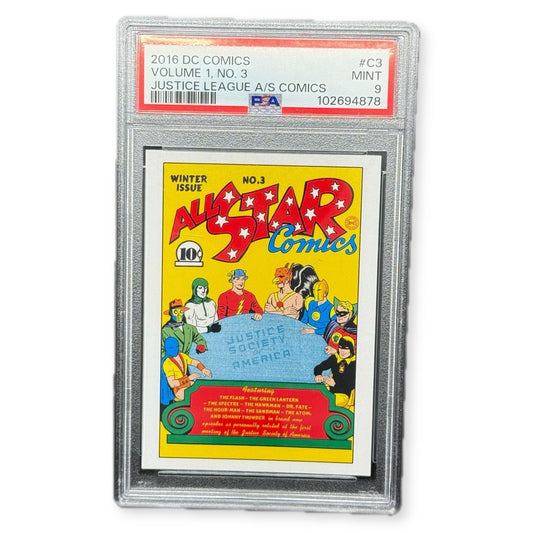 2016 DC Comics Cryptozoic All-Star Comics 3 Cover Art C3 JSA PSA 9 Mint Hero - thriftgoblin