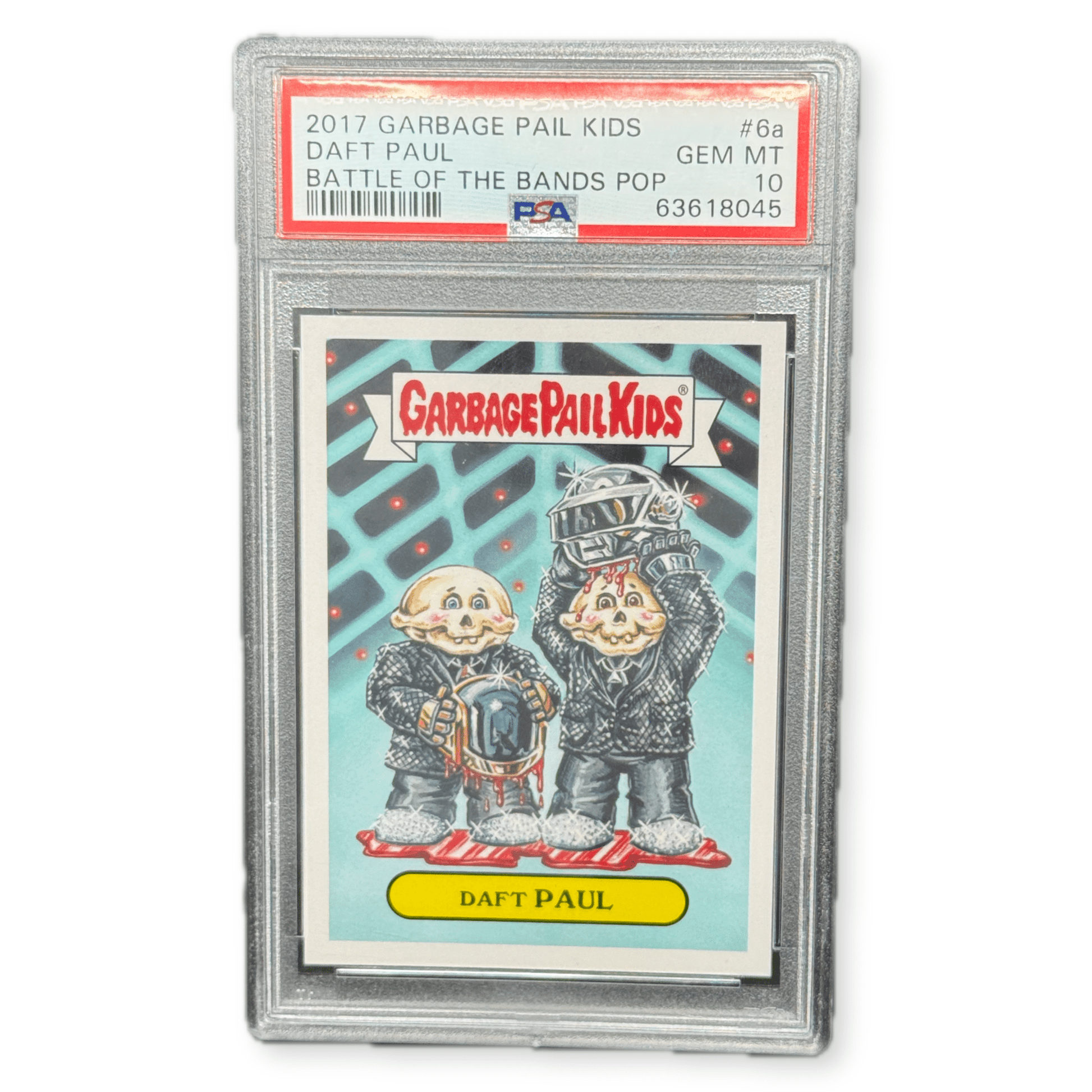 2017 Garbage Pail Kids Daft Paul 6a Battle of the Bands PSA 10 Gem Mint - thriftgoblinTrading Card