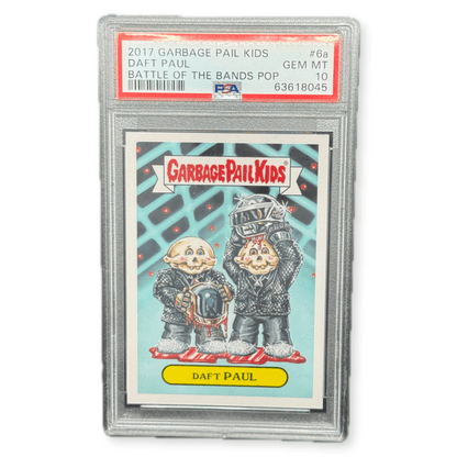 2017 Garbage Pail Kids Daft Paul 6a Battle of the Bands PSA 10 Gem Mint - thriftgoblinTrading Card