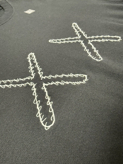 2018 Uniqlo x Kaws x Sesame Street XX Sweatshirt Black Crewneck Sweater Mens L - thriftgoblin