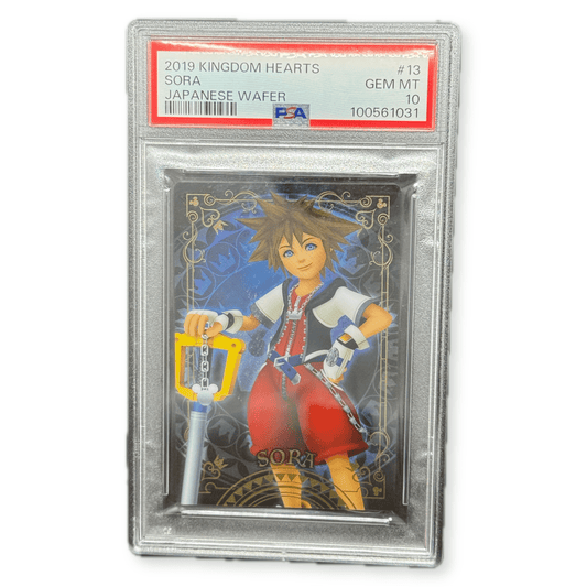 2019 Kingdom Hearts Sora 13 Japanese Bandai Wafer Card PSA 10 Gem Mint - thriftgoblinTrading Card