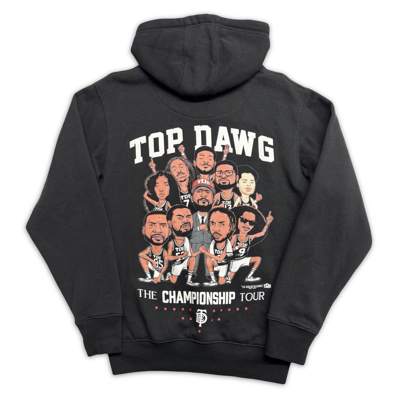 2019 TDE Top Dawg Entertainment Kendrick the Championship Tour Hoodie Small - thriftgoblin
