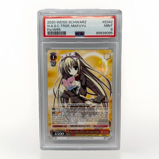 2020 WEISS SCHWARZ H.A.S.C. TRSR, MAFUYU Fsi/W65 PSA E042 MINT 9 Card Waifu - thriftgoblin