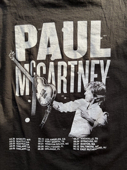 2022 Paul Mccartney Got Back Tour The Beatles. Crew black CONCERT Mens Size XL - thriftgoblin