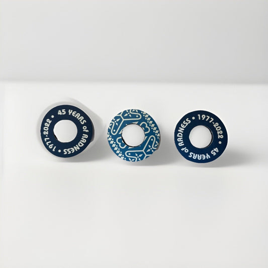2022 SE Bikes 45 Years of Radness Donuts Foam Pad Limited Edition Blue Bandana - thriftgoblin