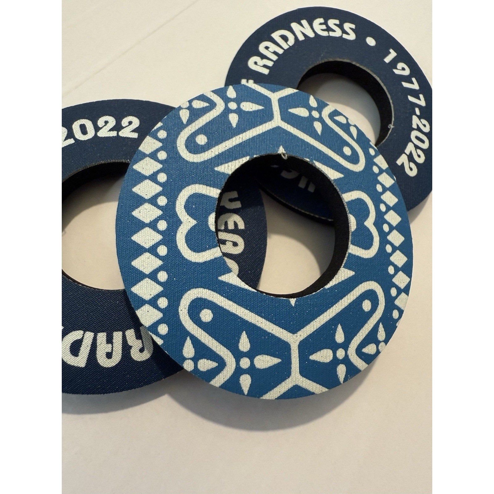 2022 SE Bikes 45 Years of Radness Donuts Foam Pad Limited Edition Blue Bandana - thriftgoblin