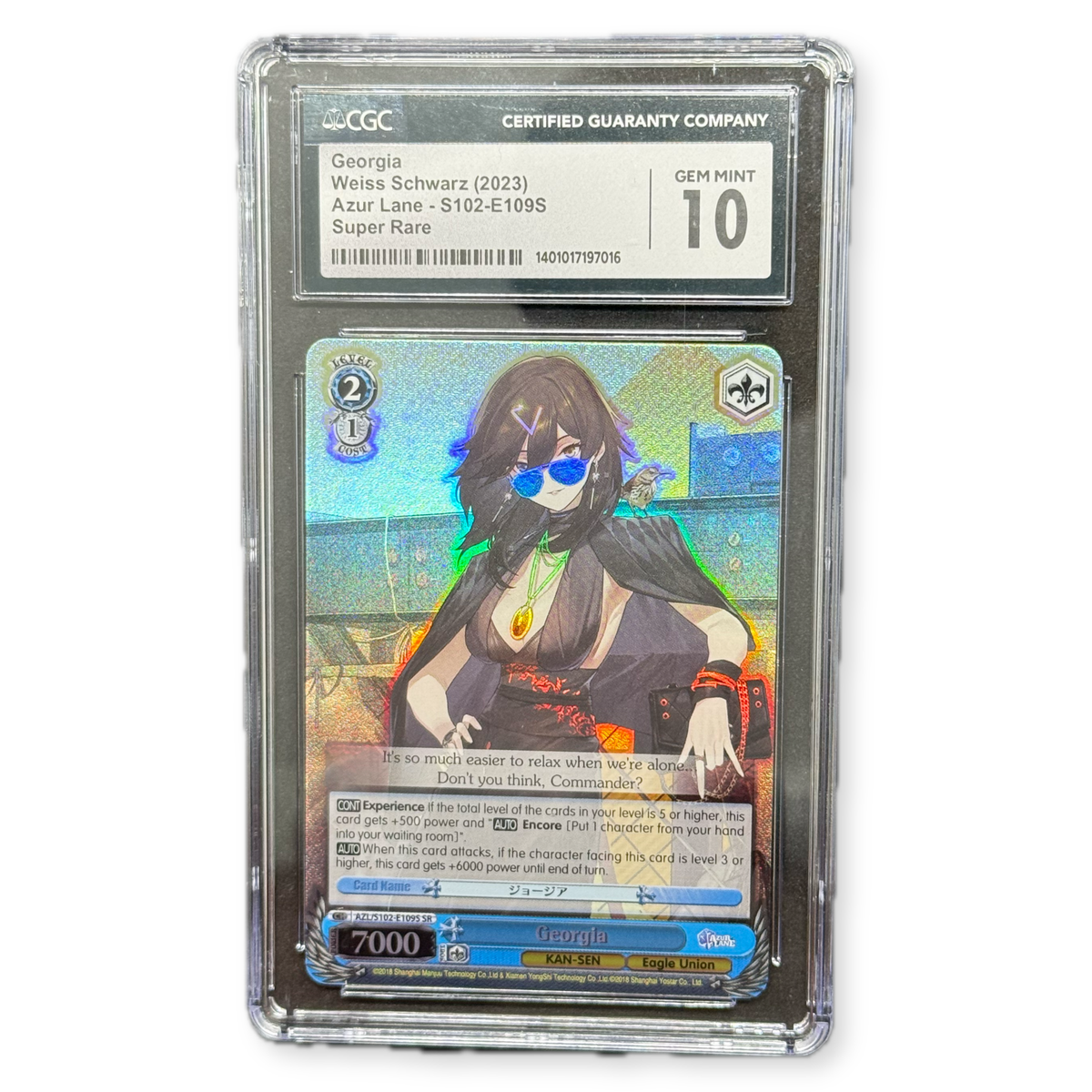 2023 Azur Lane Georgia Weiss Schwarz Super Rare CGC 10 - thriftgoblinTrading Card