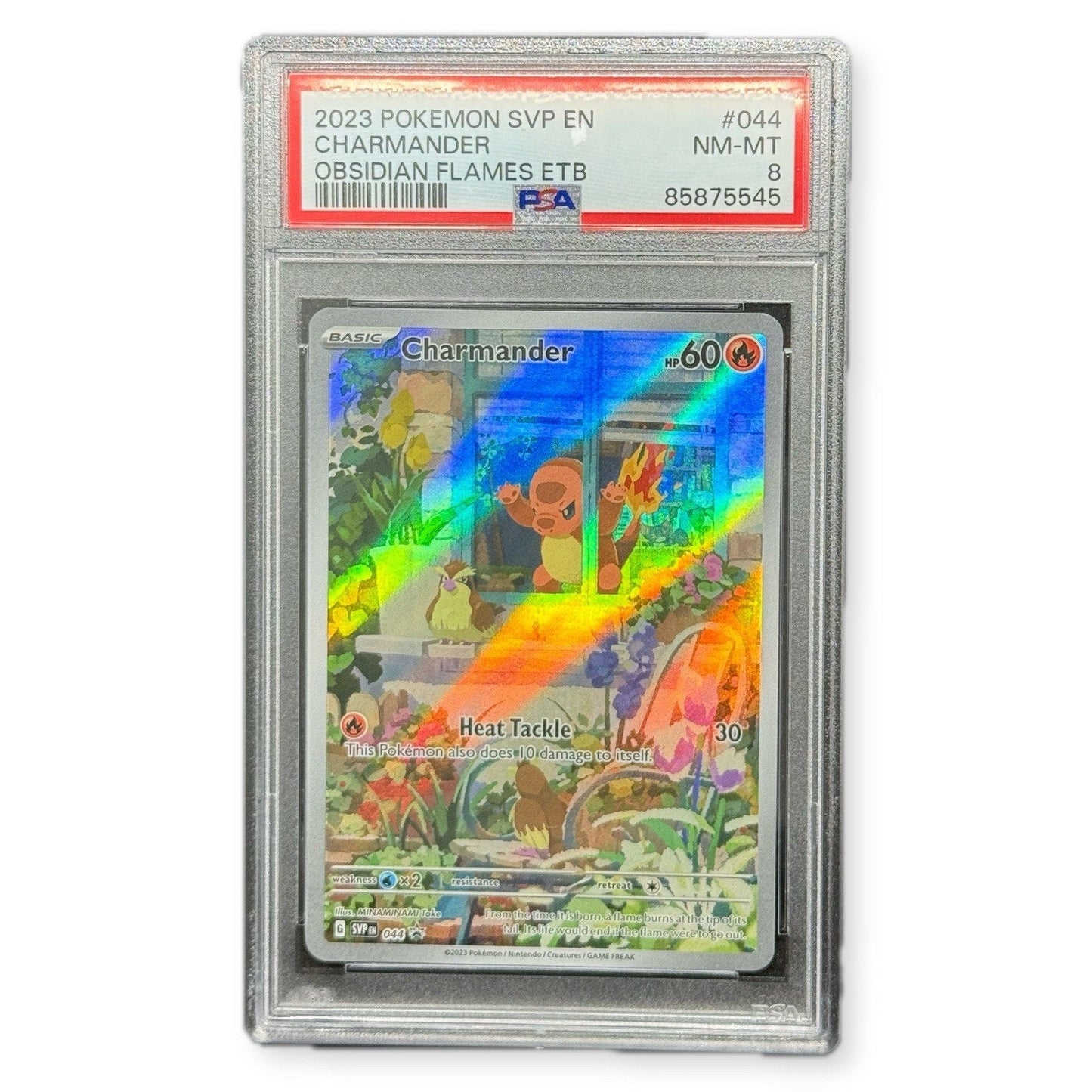 2023 Pokemon SVP Charmander 044 Obsidian Flames ETB Promo PSA 8 NM-MT English - thriftgoblin