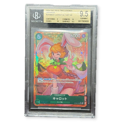 2024 One Piece Two Legends Carrot OP08-023 Alt Art SR Japanese BGS 9.5 Gem Mint - thriftgoblin