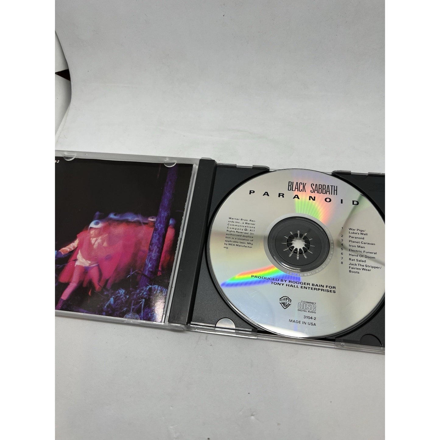 Black Sabbath – Paranoid CD 1990 Warner Bros Reissue Heavy Metal Classic Album